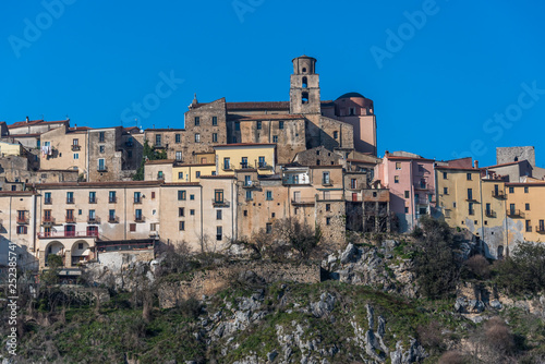 Hilltop Village in the Mountains of Southern Italy