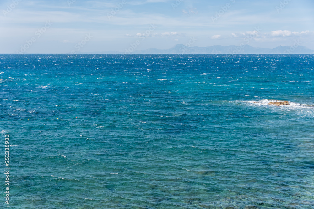 Turquoise Blue Southern Italian Mediterranean Sea Turquoise Blue Southern Italian Mediterranean Sea