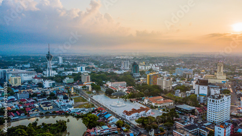 aerial view of Kuala Lumpur cityscape in Malaysia