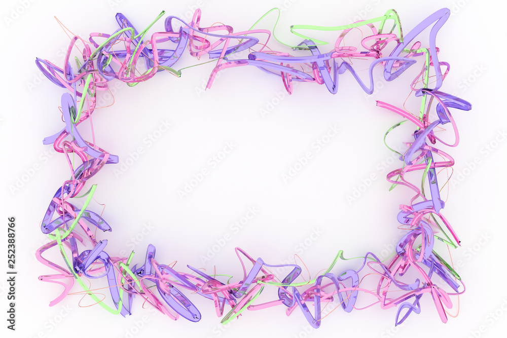 String backdrop virtual paper frame. For graphic design or background, CGI composition. 3D render. String backdrop virtual paper frame. For graphic design or background, CGI composition. 3D render.