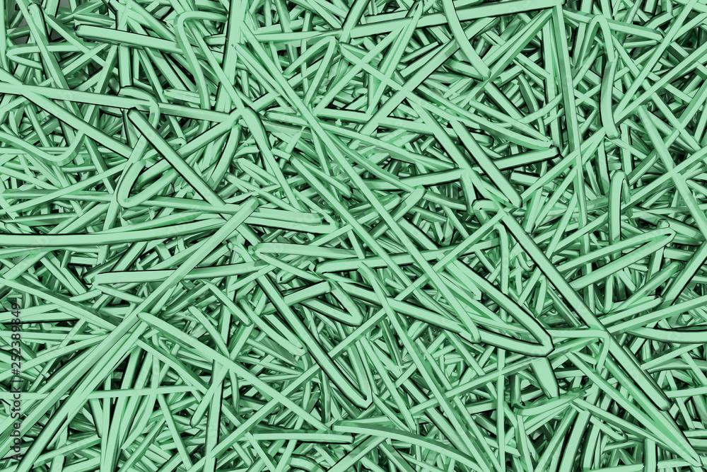 CGI composition, messy strings, virtual backdrop for design texture, background. 3D render. CGI composition, messy strings, virtual backdrop for design texture, background. 3D render.