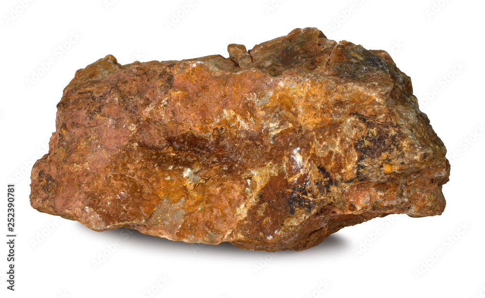 Rock stone isolated on white background with clipping path