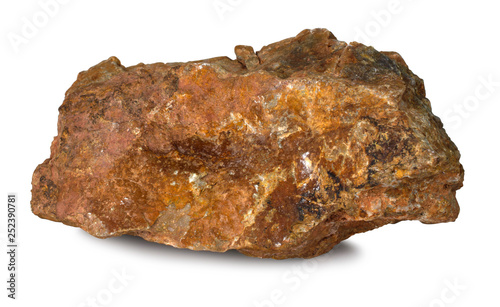 Rock stone isolated on white background with clipping path