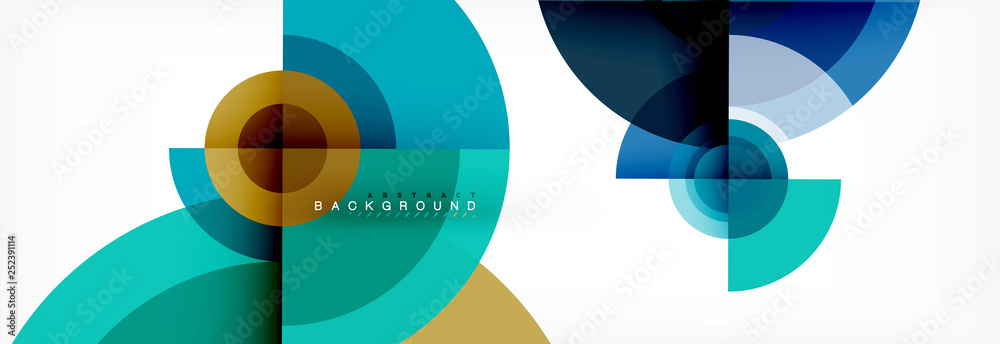 Round circles and triangles abstract background Round circles and triangles abstract background