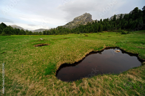 Teiche im Nationalpark Prokletije im Dreiländereck Montenegro-Kosovo-Albanien  photo