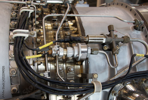 фотографія Aircraft turbojet engine