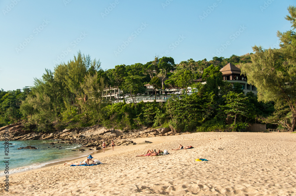 Naithon beach on Phuket in Thailand