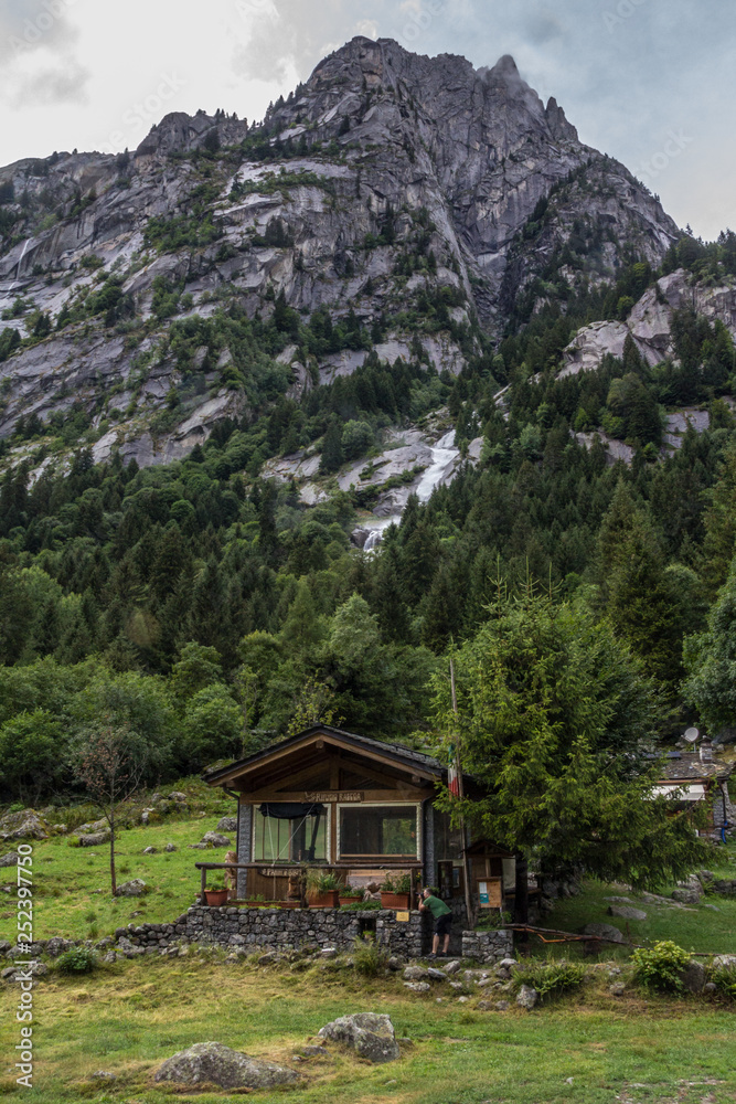 Panoramic view of Masino Valley