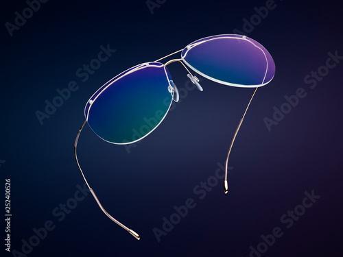 Stylish sunglasses with clipping path