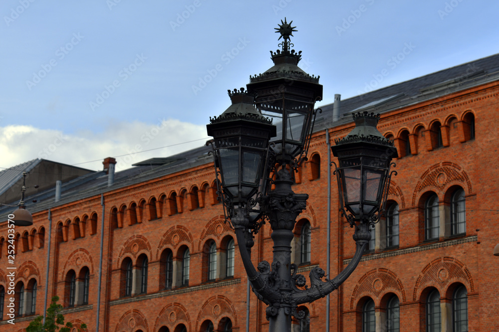 Street lamb in Copenhagen historical center