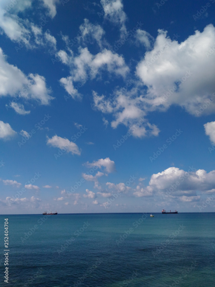 blue sky and sea