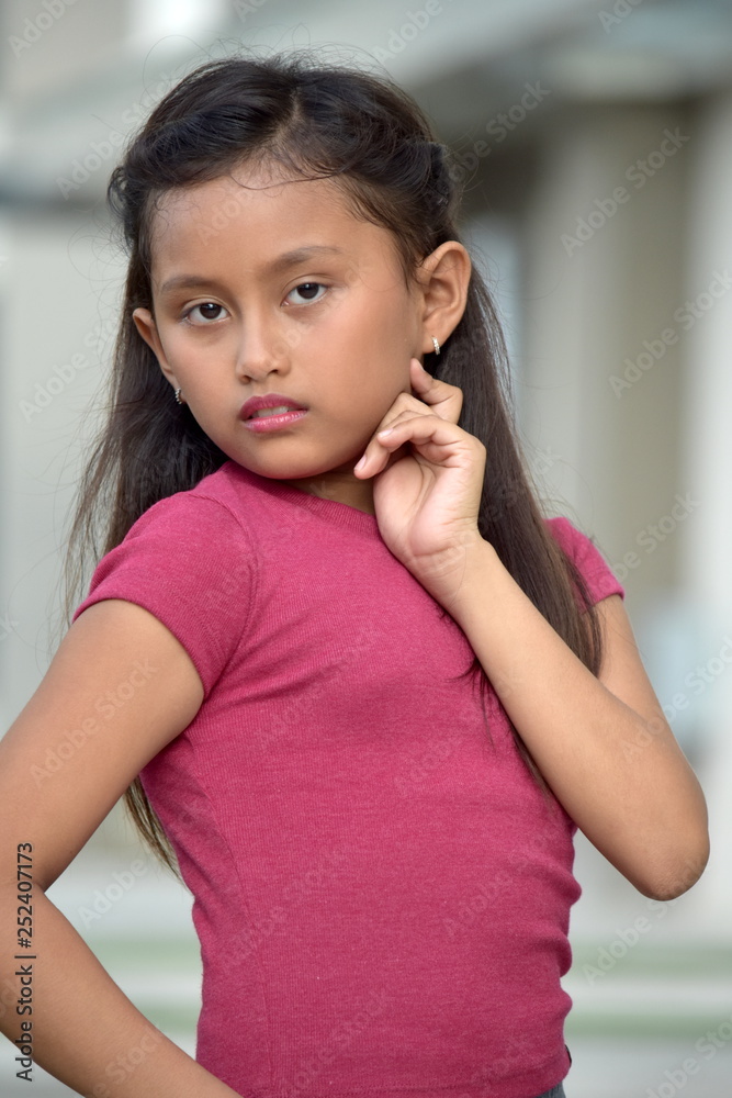 Beautiful Minority Female Posing