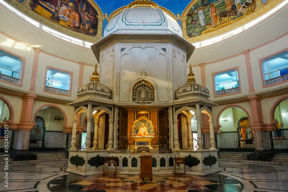 Inside Samadhi Srila Prabhupada. Mayapur, India