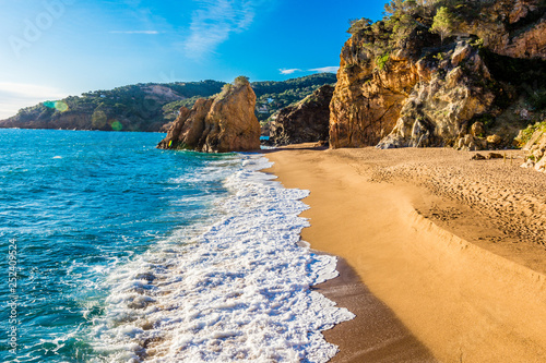Beautiful nudist beach of Illa Roja (Catalonia, Begur, Spain) photo