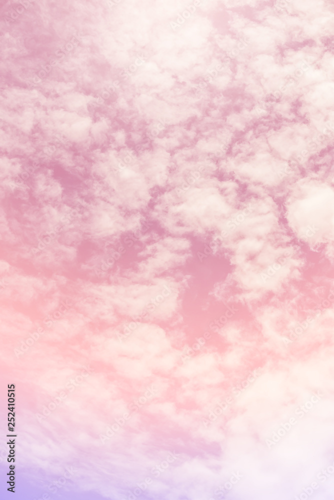 sun and cloud background with a pastel colored