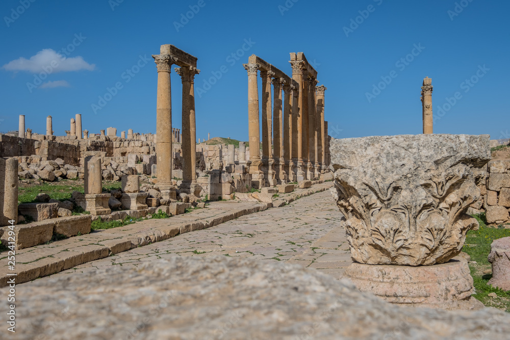 Jerash ruins of Jordan: a once great Roman city 
