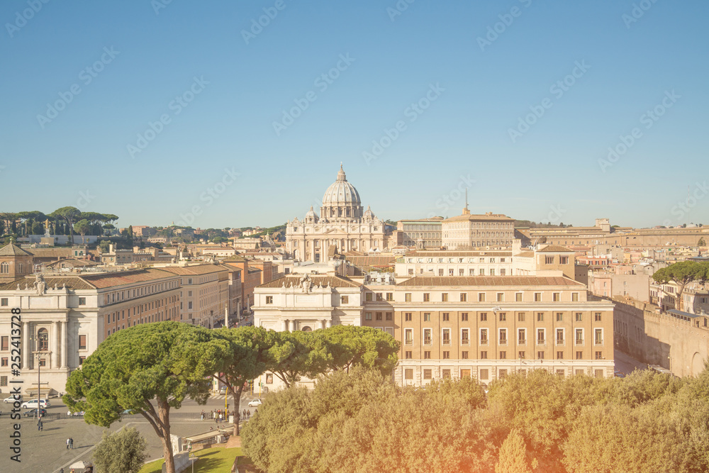 Rome cityscape view