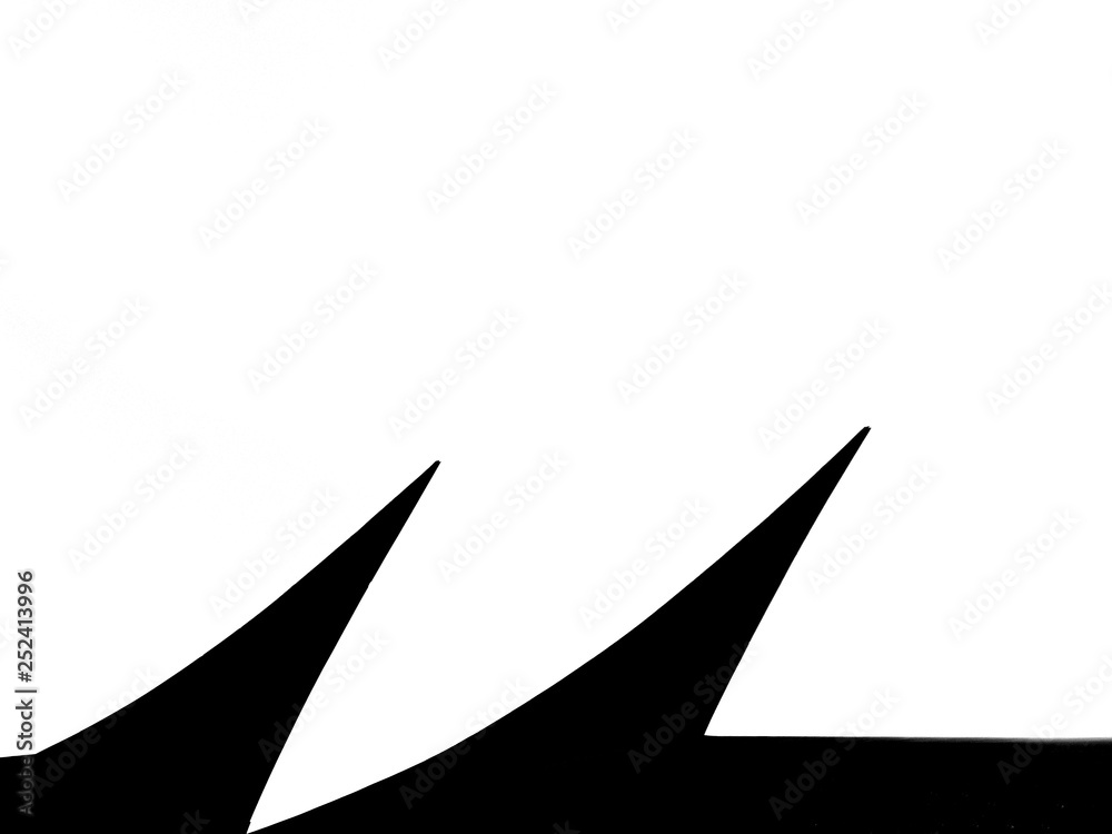 abstract black & white shaped building silhouette abstract black & white shaped building silhouette