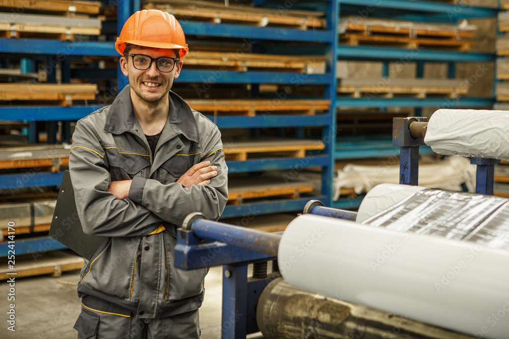 Professional engineer at the warehouse Professional engineer at the warehouse
