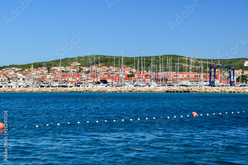 The Vodice cityscape.