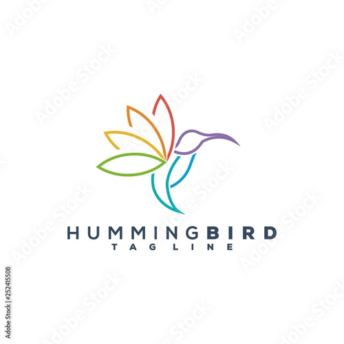 humming bird logo design