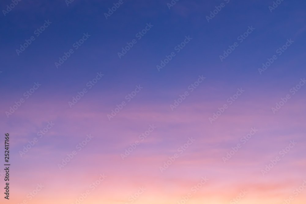Blue sky with clouds - colorful background with copy space for text or image