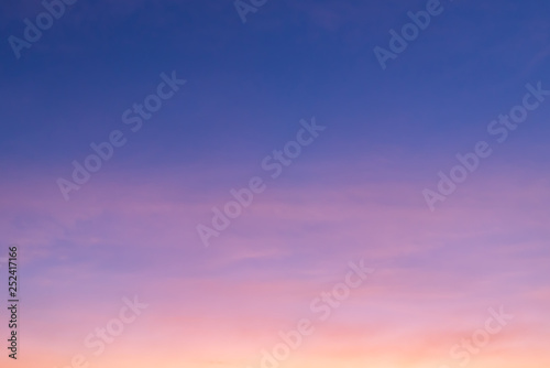 Blue sky with clouds - colorful background with copy space for text or image © prasith