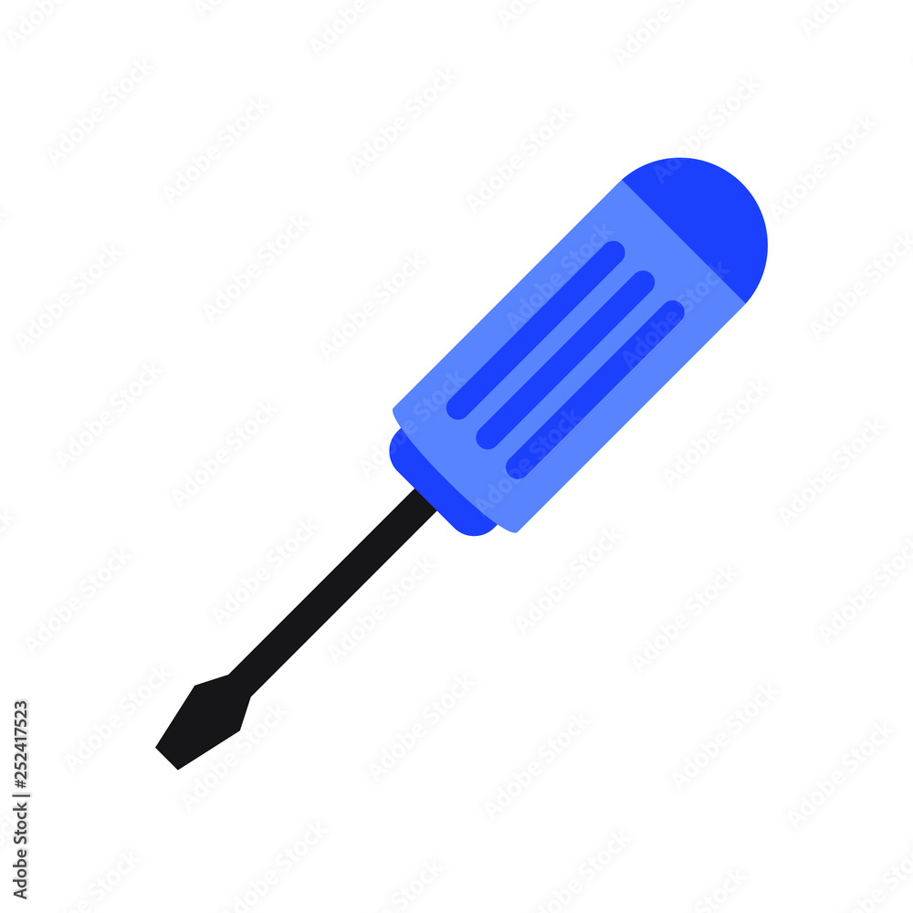 Screwdriver isoleted, a maintenance tool Screwdriver isoleted, a maintenance tool