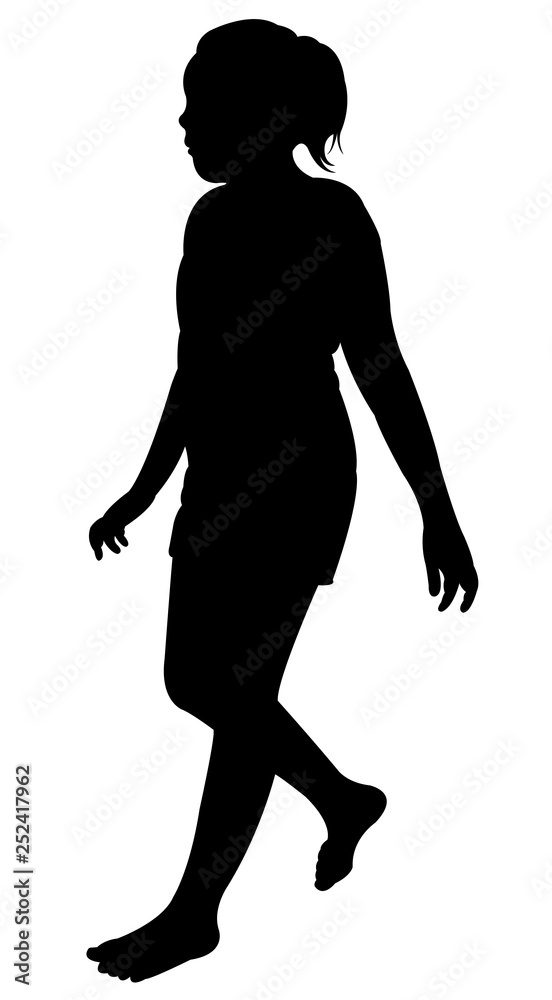 a girl body silhouette vector a girl body silhouette vector