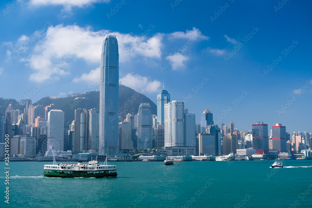 Fototapeta premium 香港 ビクトリアハーバー