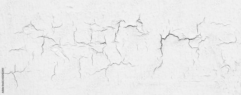 Obraz premium white wall with cracks
