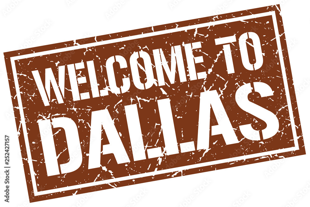 Fototapeta premium welcome to Dallas stamp