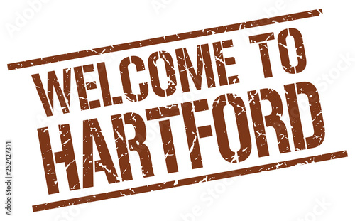 welcome to Hartford stamp