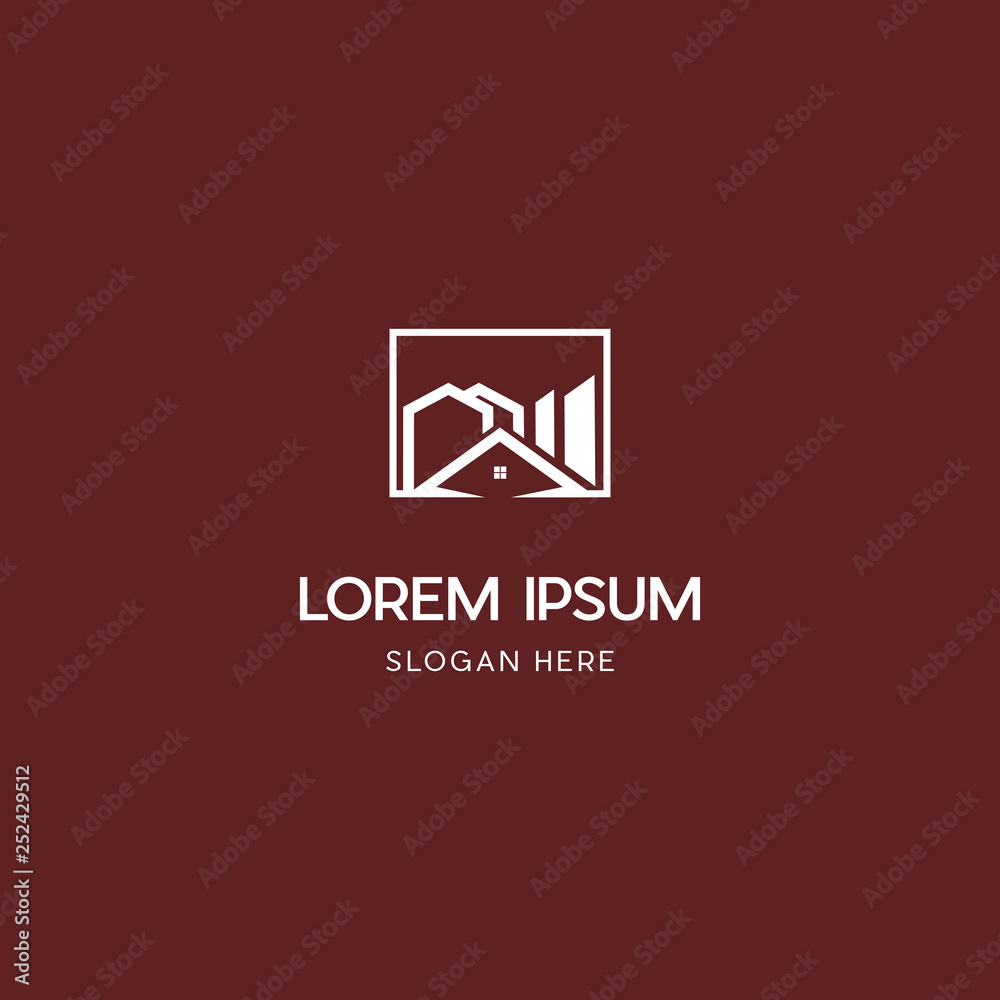 Building Home Creative Vector Logo Design Building Home Creative Vector Logo Design