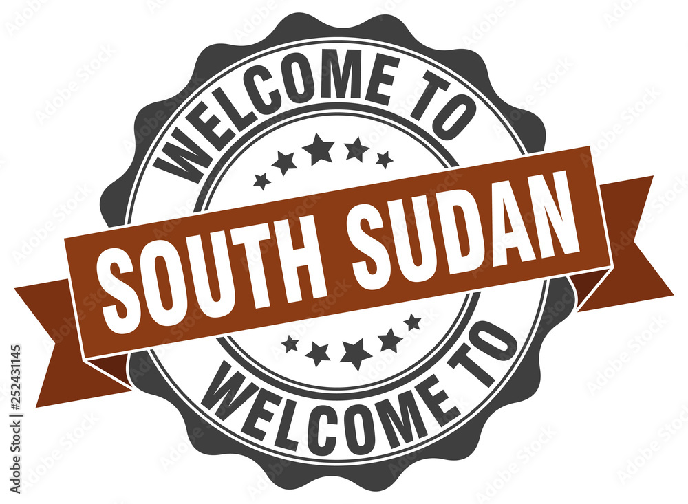 South Sudan round ribbon seal South Sudan round ribbon seal