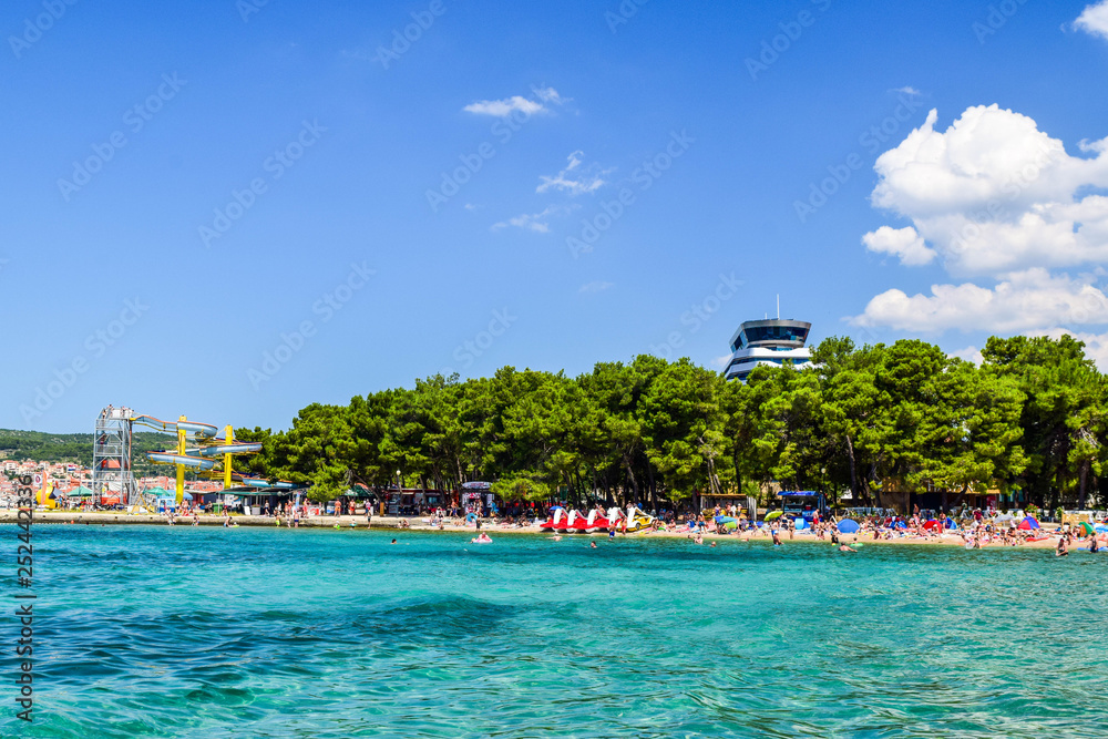 The Vodice beach, Croatia.