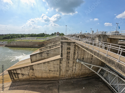 The Pa Sak Cholasit Dam Project is one of the major irrigation projects of Thailand. The dam also decreases problems of water management in Bangkok by permitting more flood control. photo