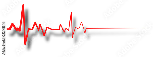 heart beat line, ekg death die. pulse EPS10 vector illustration