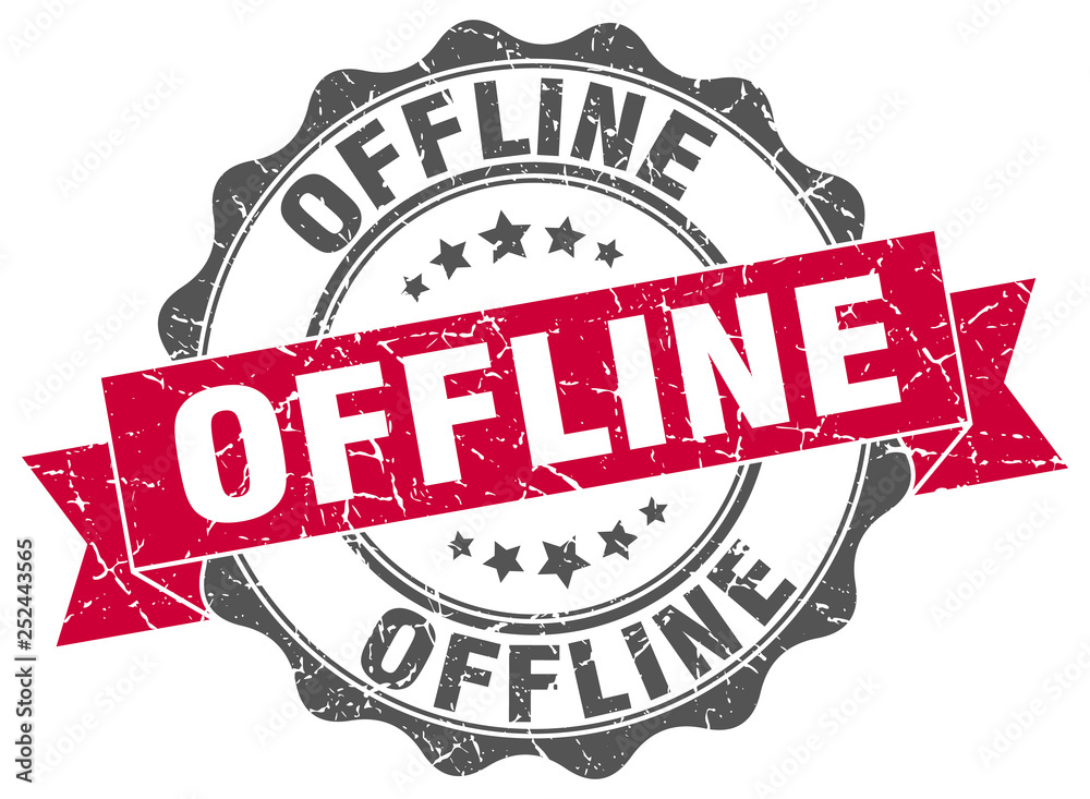 Obraz premium offline stamp. sign. seal