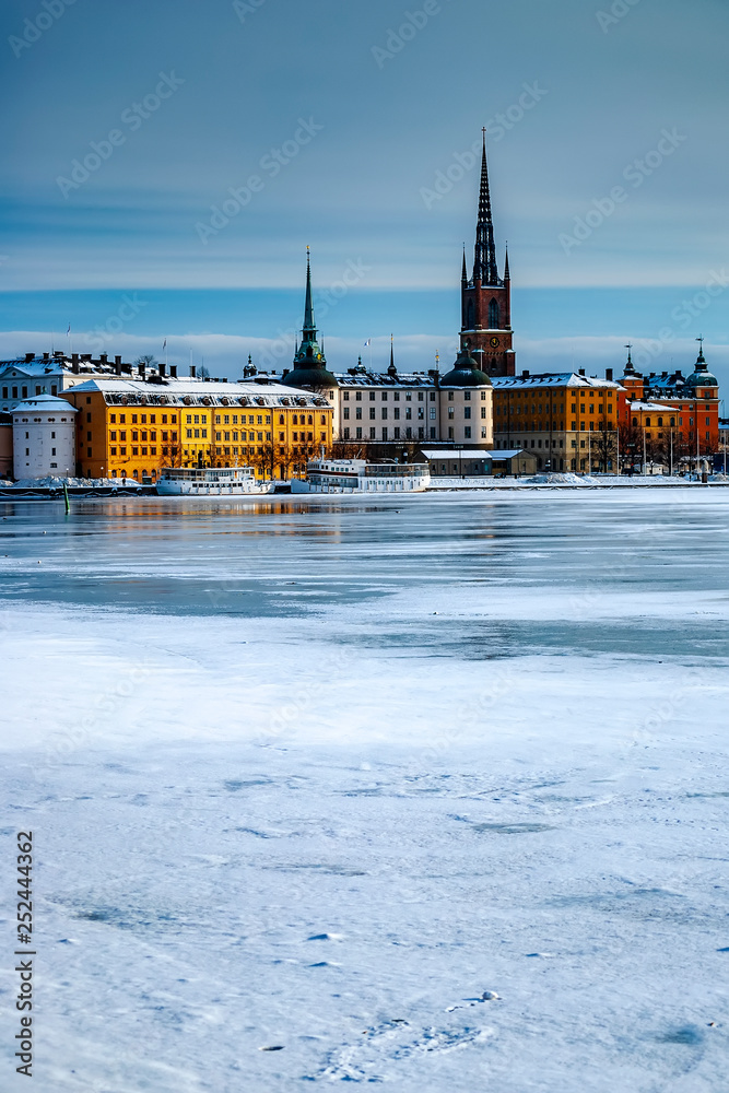 Obraz premium Stockholm Frozen Winter