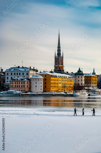 Stockholm Gamla Stan Winter Tourists