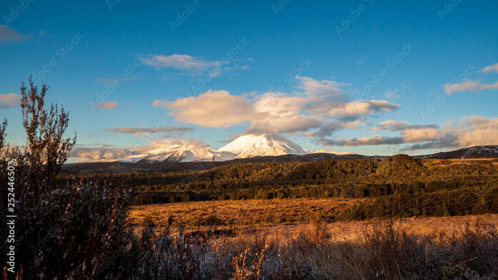 Mount Ngauruhoe at sunset