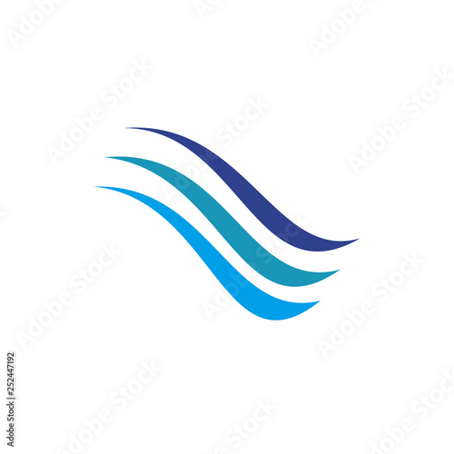 Wave icon logo template Free Download Wave icon logo template - GFXLoad