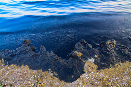 Photography Emissions to the sea oil industry waste