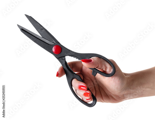 new kitchen scissors in hand