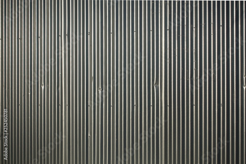 corrugated iron sheets wall.