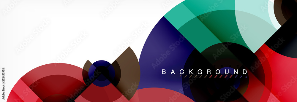 Round circles and triangles abstract background Round circles and triangles abstract background