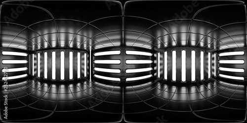 Obraz na płótnie 8K HDRI map, high contrast spherical environment panorama background, interior light source rendering (3d equirectangular illustration) w salonie