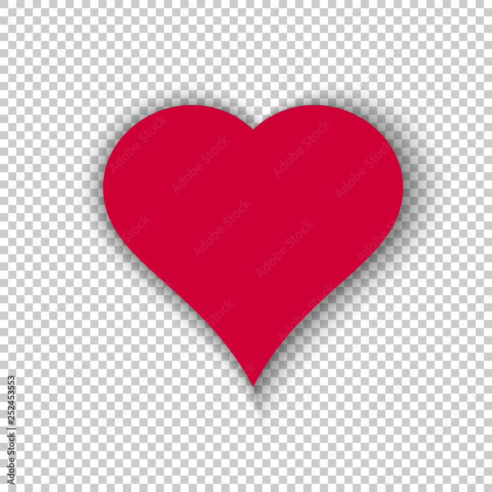 Vector heart on transparent background Vector heart on transparent background