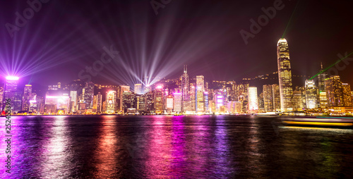hong kong city at night © thecoach1